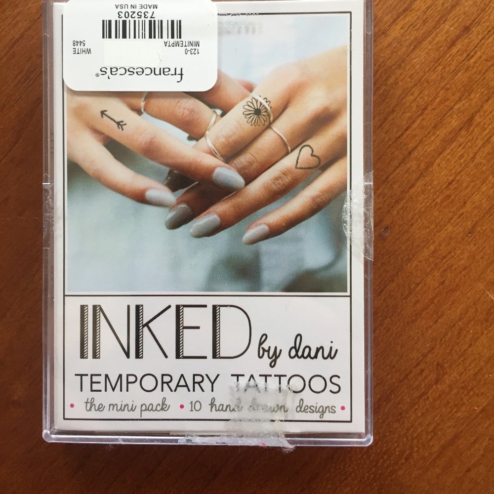 Inked by Dani Temporary Tattoos